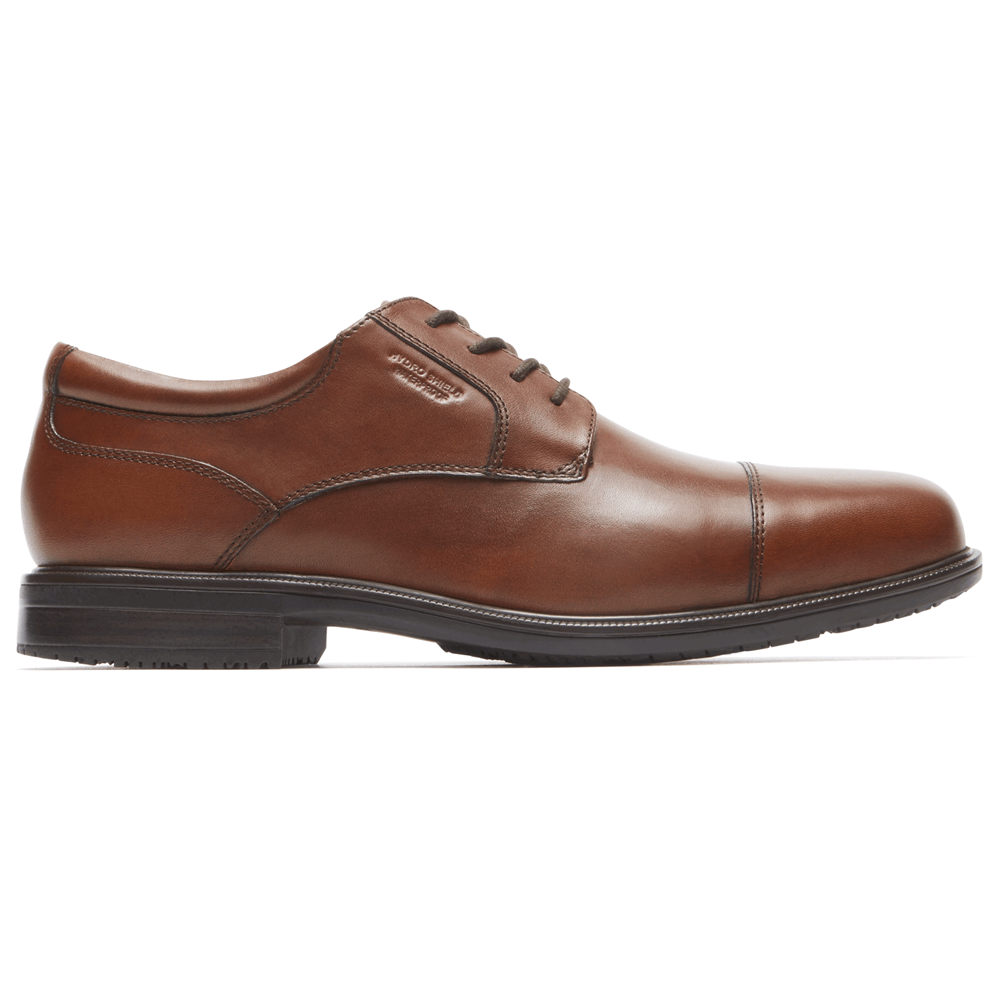 Rockport Pen Sko Herre Brune - Essential Details Ii Cap Toe - QHPO59167